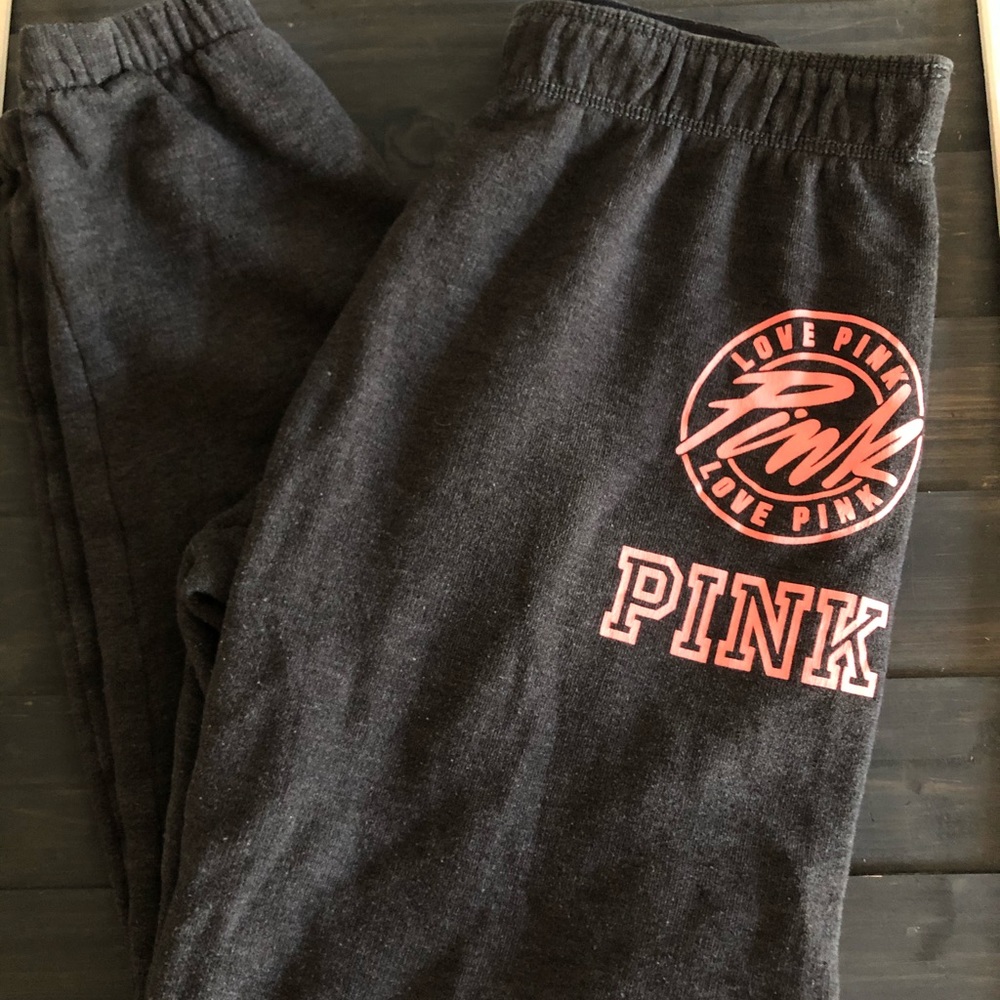 Victoria’s Secret Pink crop fitted sweatpants